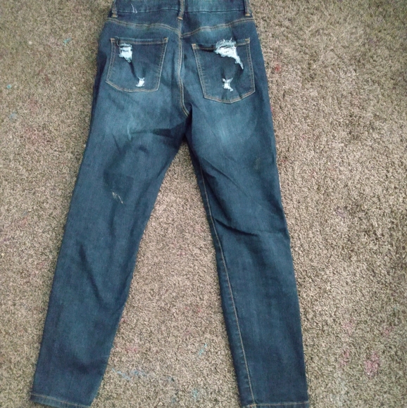 Dark blue ripped jeans no boundaries size 11 - Picture 2 of 5